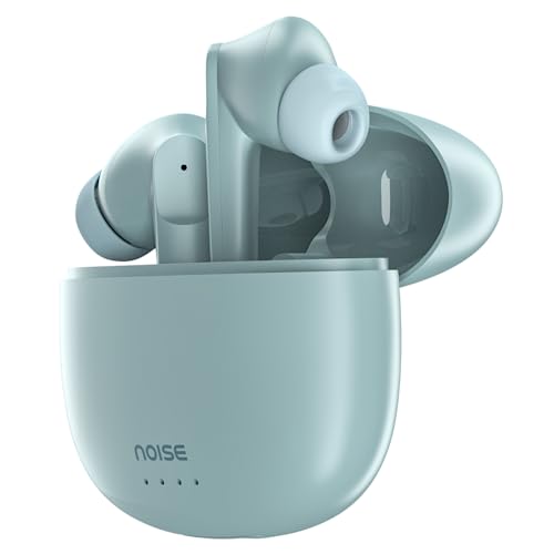 Noise Buds VS104 Truly Wireless Earbuds with 45H of Playtime, Quad Mic with ENC, Instacharge(10 min=200 min), 13mm Driver,Low Latency, BT v5.2 (Mint Green) | Best Noise Earbuds in India