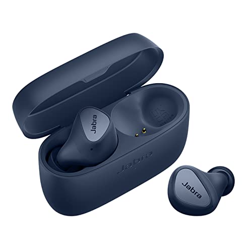 Jabra Elite 4 Wireless Earbuds,Active Noise Cancelling,Comfortable Bluetooth Earphones with Spotify Tap Playback,Google Fast Pair,Microsoft Swift Pair&Dual Pairing-Navy,in-Ear | Best Noise Earbuds in India
